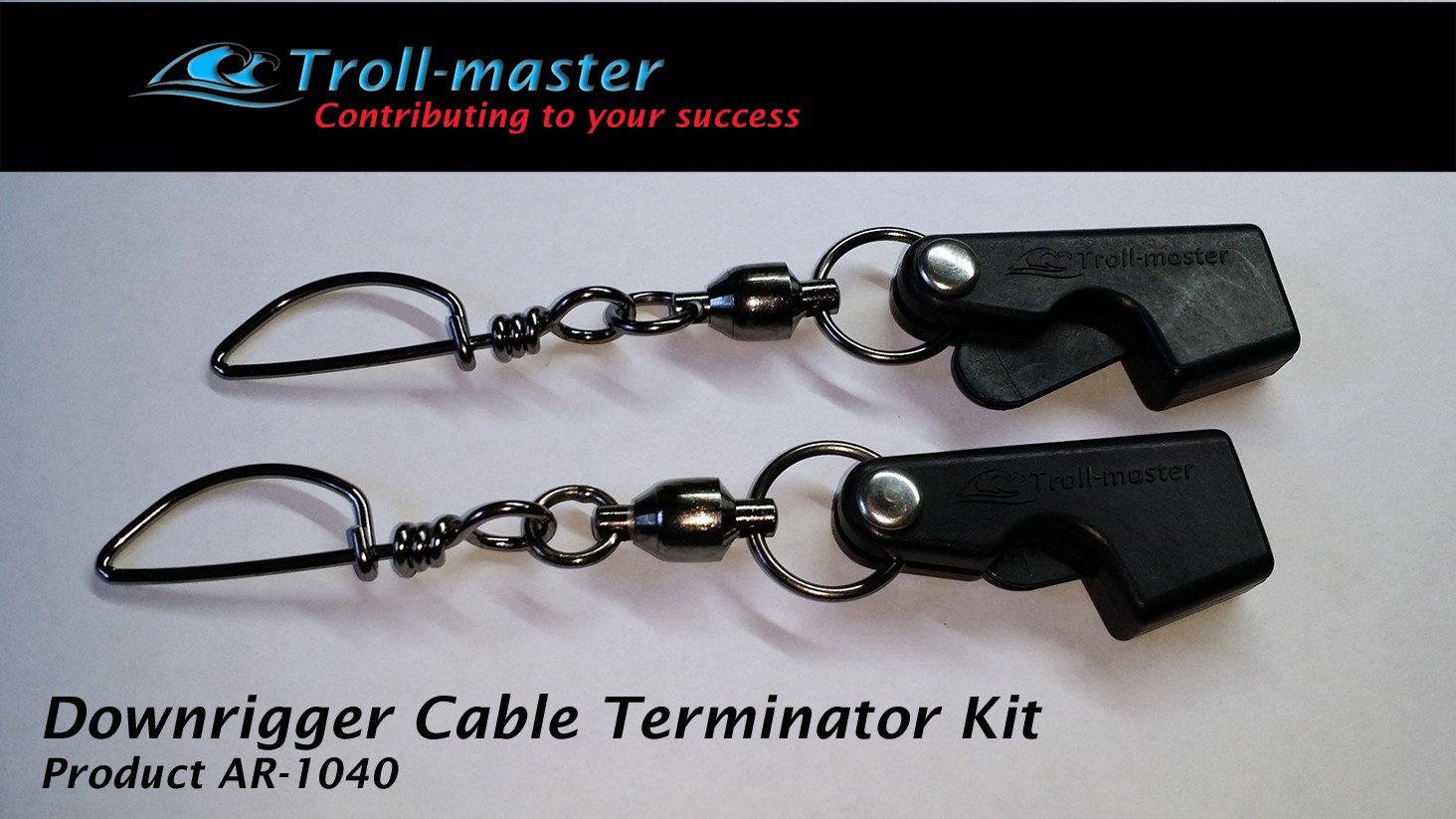 Downrigger Cable Terminator Snap Swivel Hardware Kit (Pair)